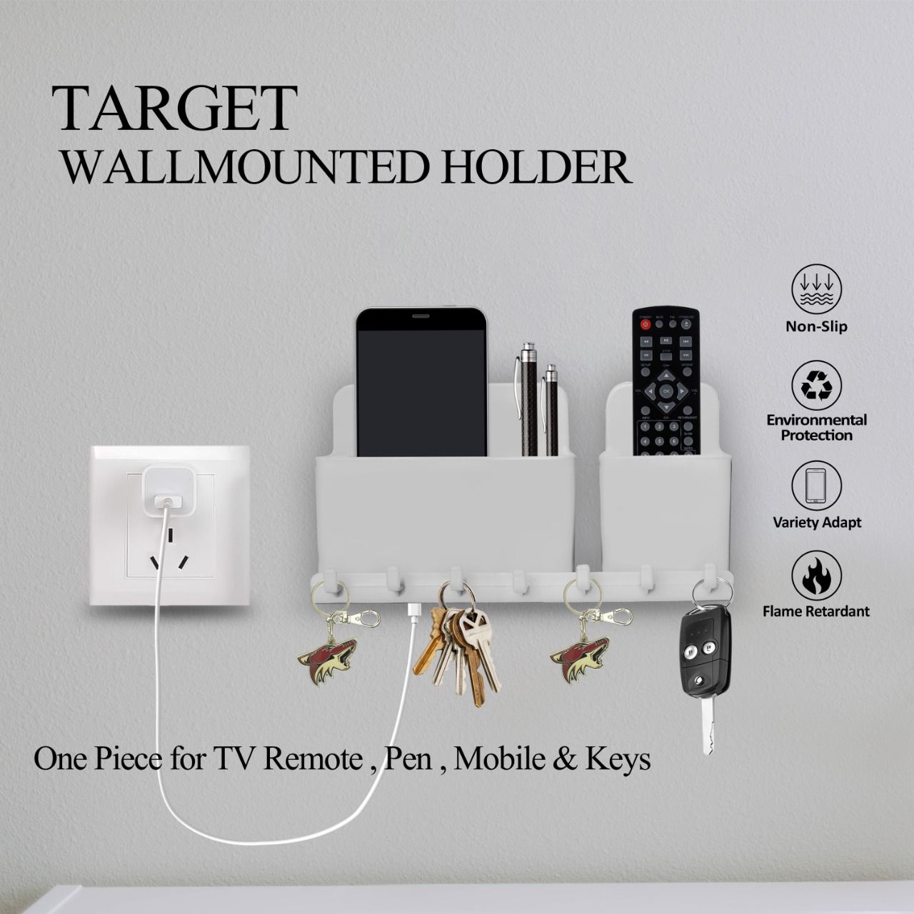 WallMounted Mobile & Accessories Holder