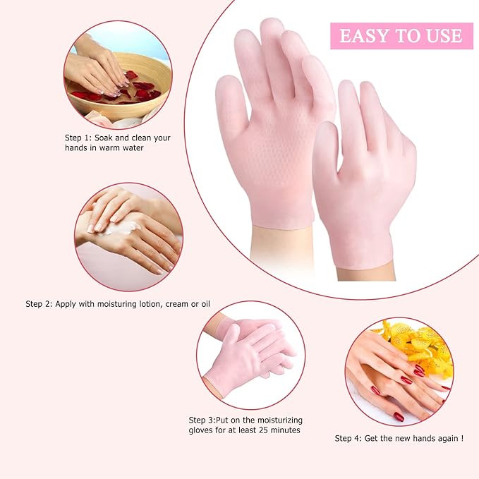 Silicone Moisturizing Soft Gel Gloves