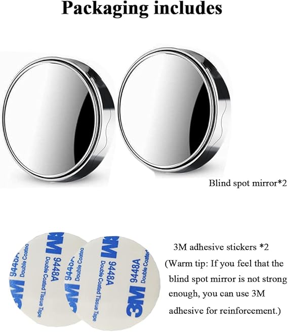 360 Degree Adjustable Car Blind Spot Mirror