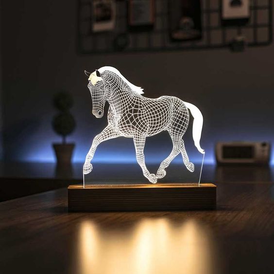 Horse Night Light 3D Lamp