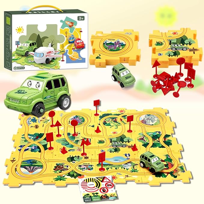 Puzzle Racer Kids Car Track Set