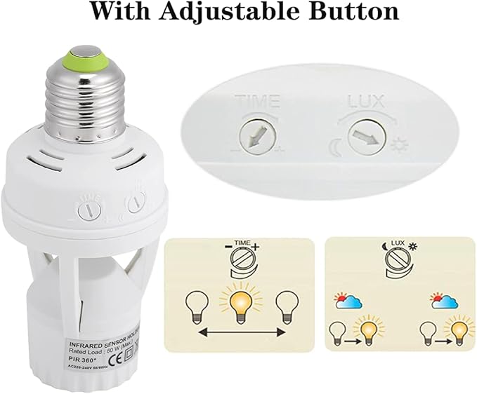 Motion Sensor Light Bulb Holder