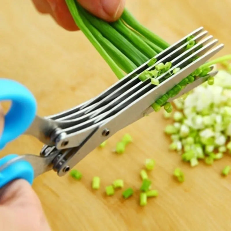 Multifunctional 05 Blade Vegetables Cutting Scissor