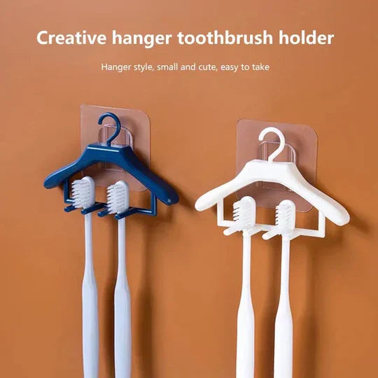 Wall Mounted Hangers Style Toothbrush Holder