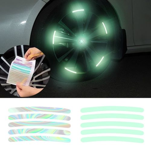 Car Tyre Reflective Stickers (20 Strips)