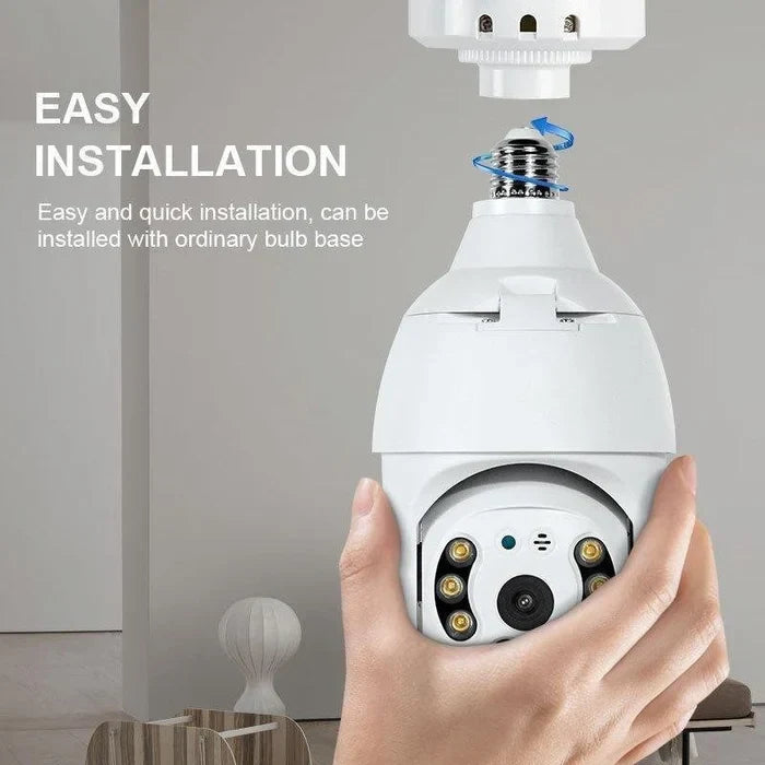 360° WIRELESS WIFI LIGHT BULB SECURITY CAMERA