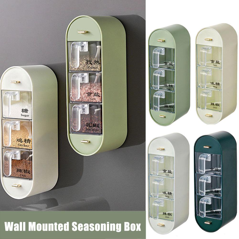 Wall-Mounted 05 Layer Kitchen Spices Organizer