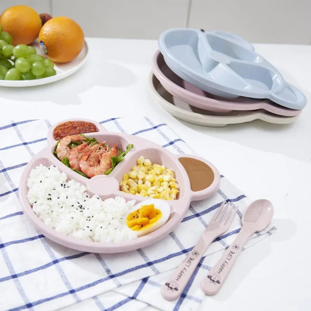 Reusable Children Meal Plate and Spoon