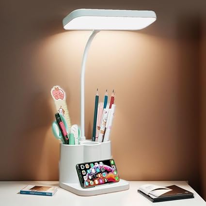 Chargeable LED Desk Lamp with Pen Holder