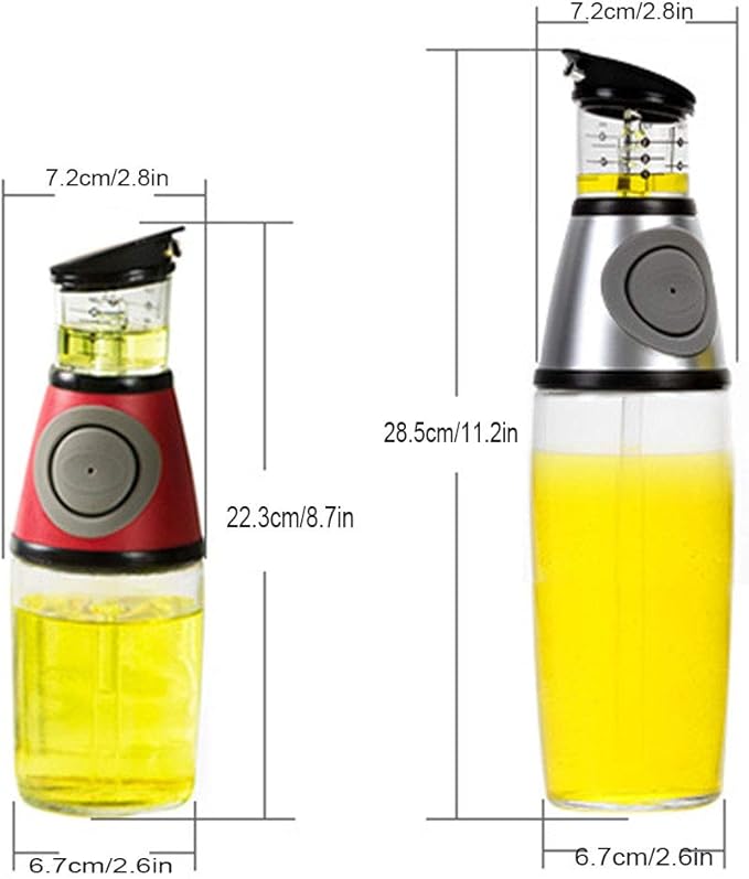 Manual Hand Press Oil and Vinegar Dispenser