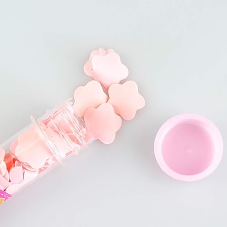 Flowered Shaped Disposable Mini Paper Soap Bottle