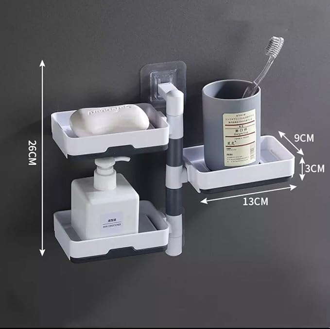 Wall Mounted 03 Tiers Soap Holder