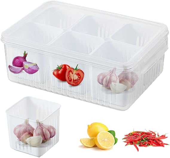 Six Portion Fruits and Vegetables Organizer