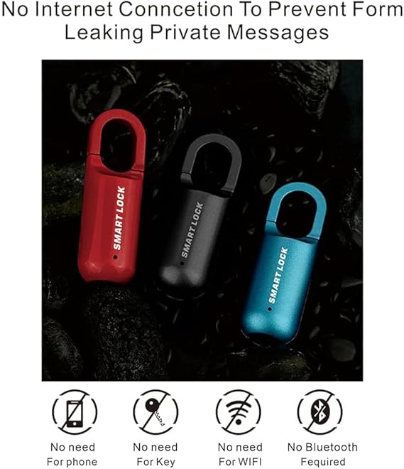 Mini Keyless Fingerprint Padlock