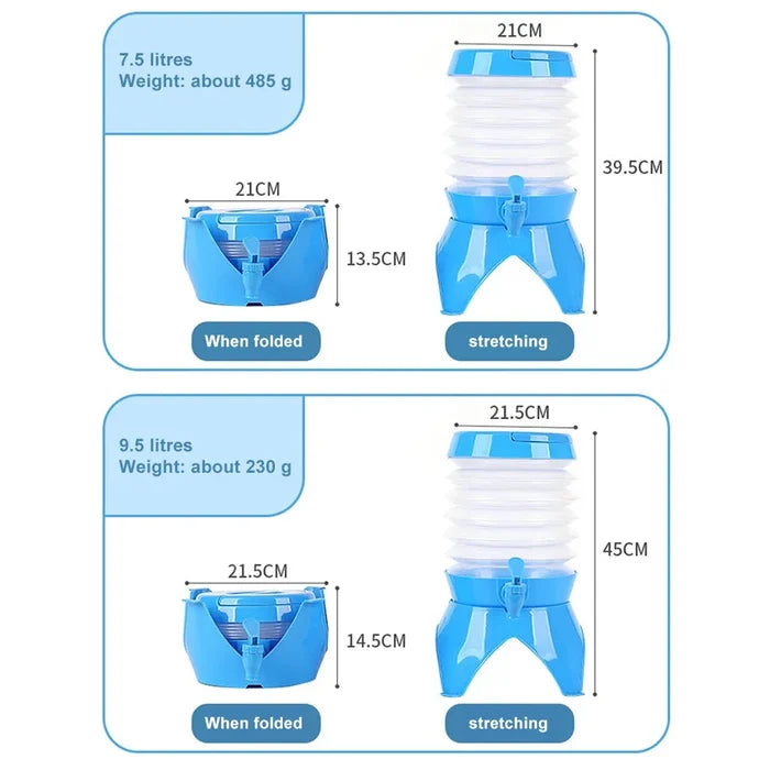 OUTDOOR FOLDING COLLAPSIBLE WATER BUCKET 7.5 Liter