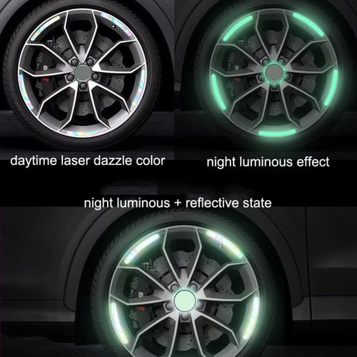 Car Tyre Reflective Stickers (20 Strips)