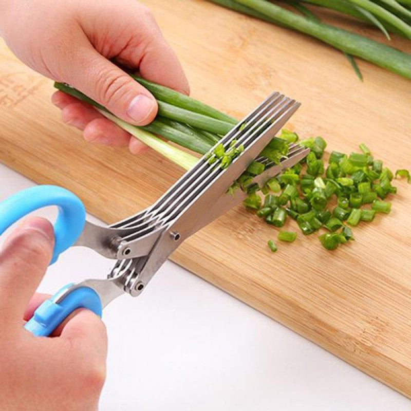 Multifunctional 05 Blade Vegetables Cutting Scissor