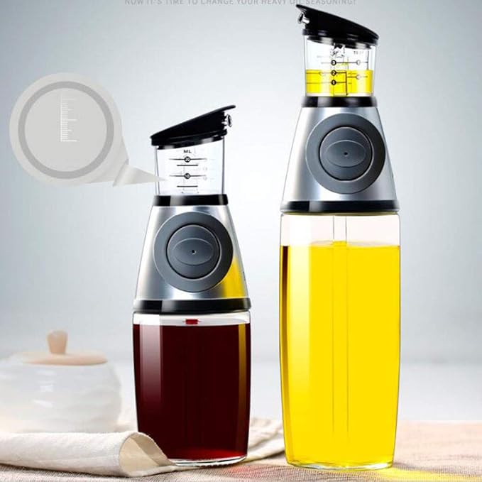 Manual Hand Press Oil and Vinegar Dispenser