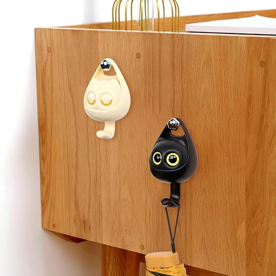 Multipurpose Wall Mounted Cat Shape Hanging Hooks