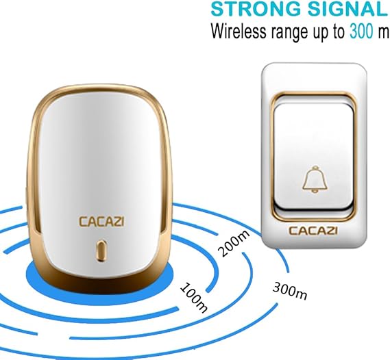 Wireless Battrey Doorbell With Control Button