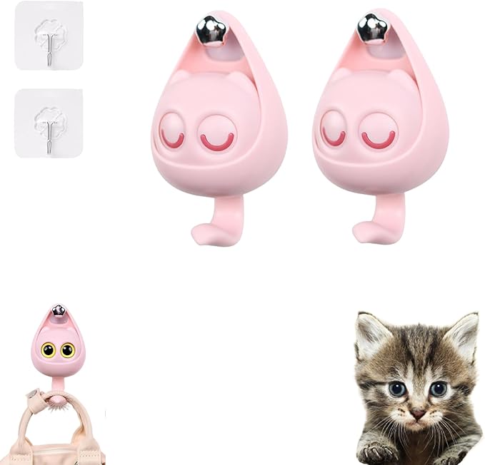 Multipurpose Wall Mounted Cat Shape Hanging Hooks