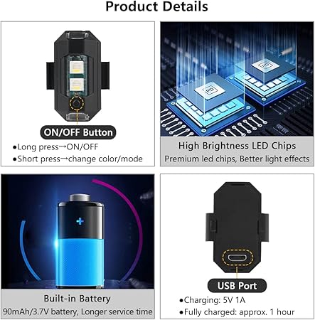 Multicolour Bike Sight Warning Lights