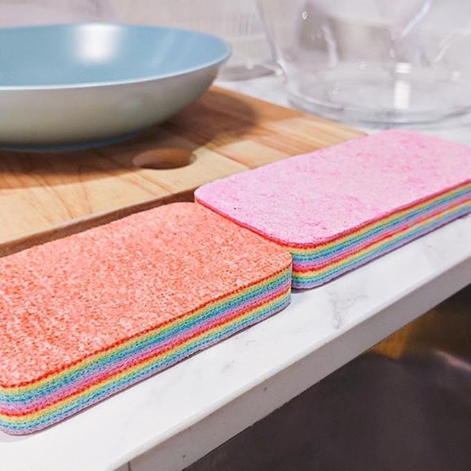 Rainbow Multi Layer Cleaning Reusable Rags