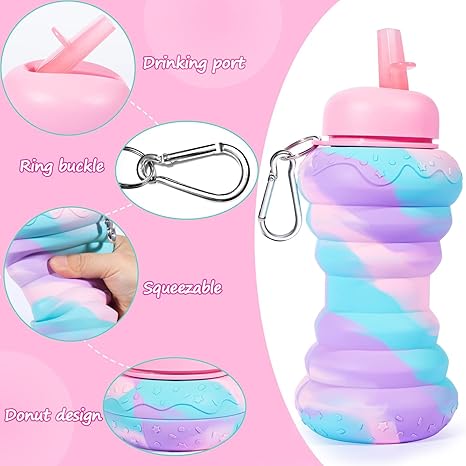 Foldable and Compressable Silicone Water Bottle