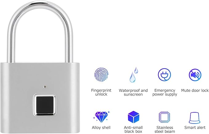 Electric Keyless Fingerprint Padlock