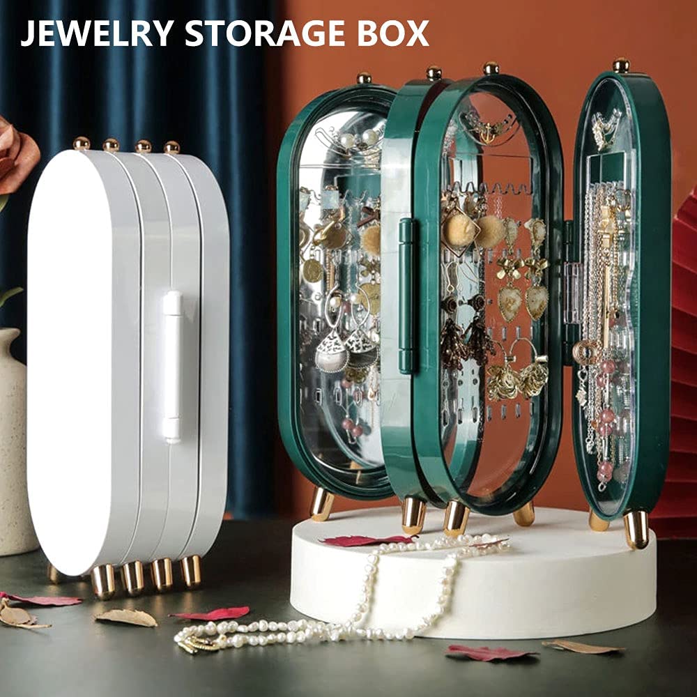 Foldable Jewelry Box with Mirror