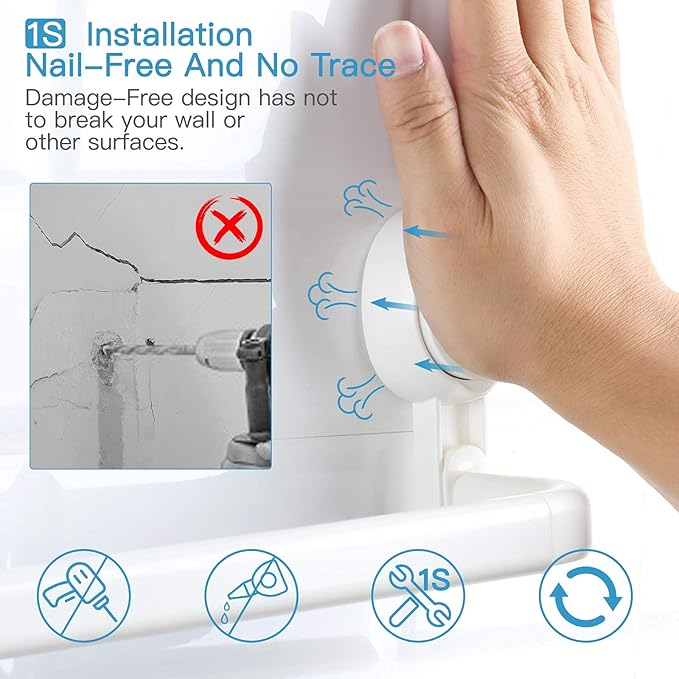 Portable Suction Cup Towel Bar