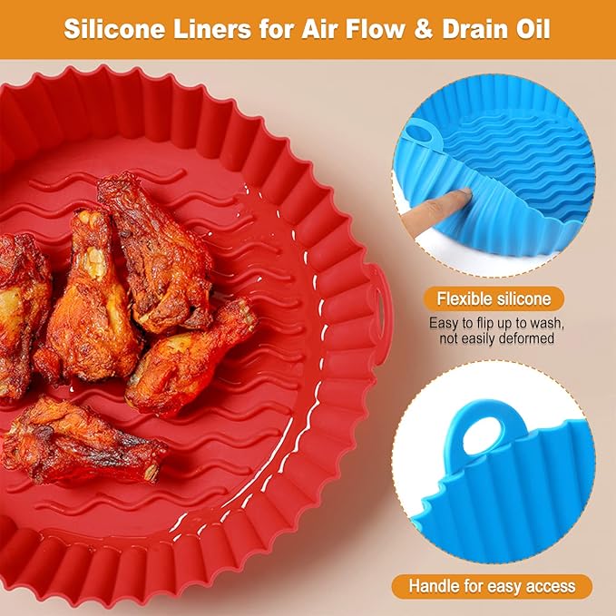 Silicone Air Fryer Baking Tray