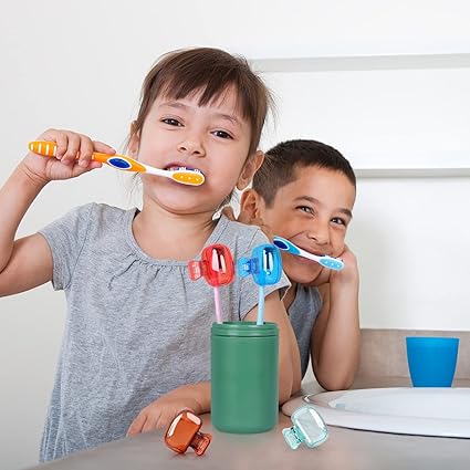 Portable Toothbrush Protector Covering Clips