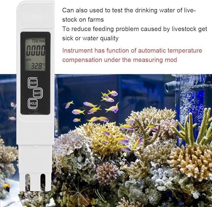 TESTER FOR WATER QUALITY AND TEMPERATURE