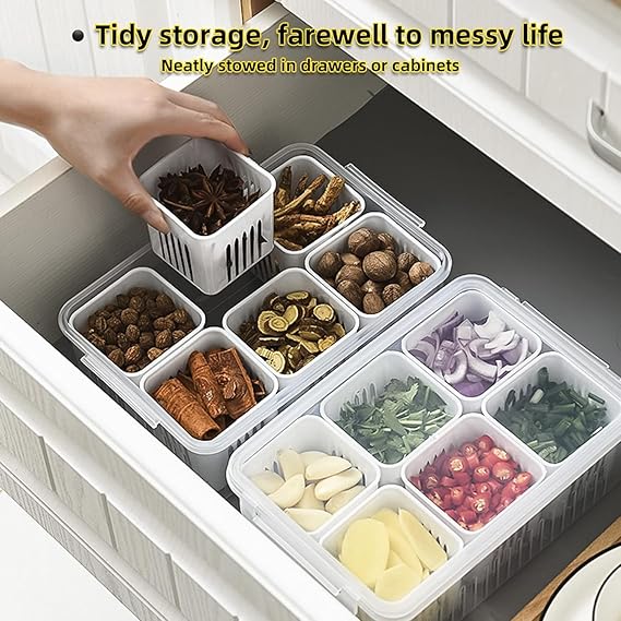 Six Portion Fruits and Vegetables Organizer