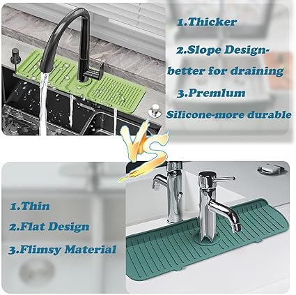 Kitchen Sink Splash Guard Fauchet Mat