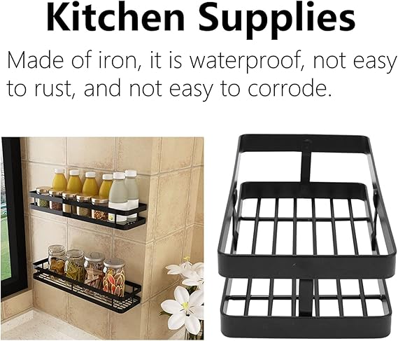 Wall Mounted Self Adhesive Spices Organizer