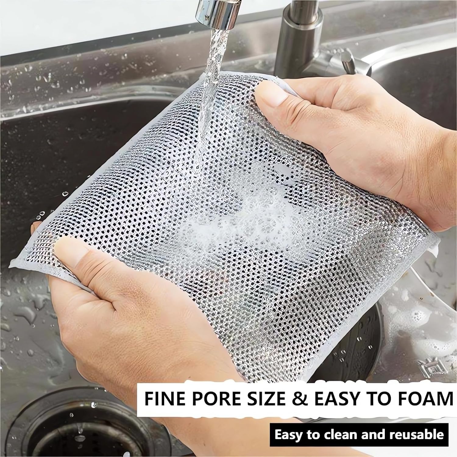 Wire Dishwashing Rag - Multipurpose Dish Cleaning Cloth