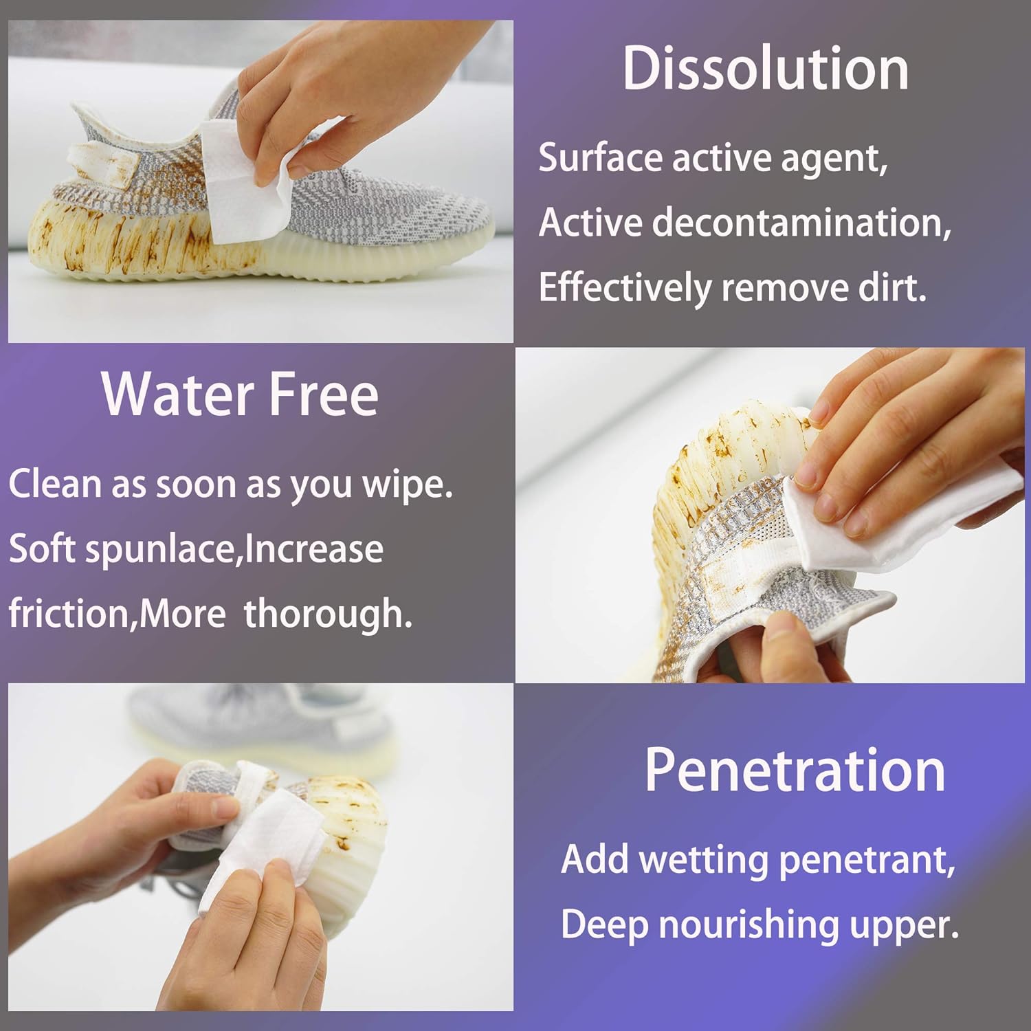 INSTANT SHOE CLEANING MAGIC WIPES