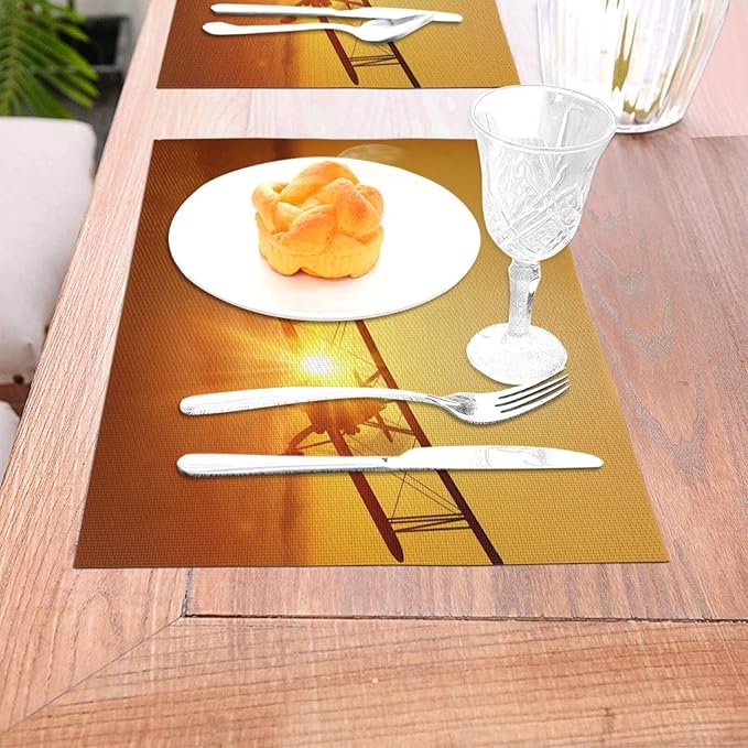 Linen Washable Dining Table Placements Mats