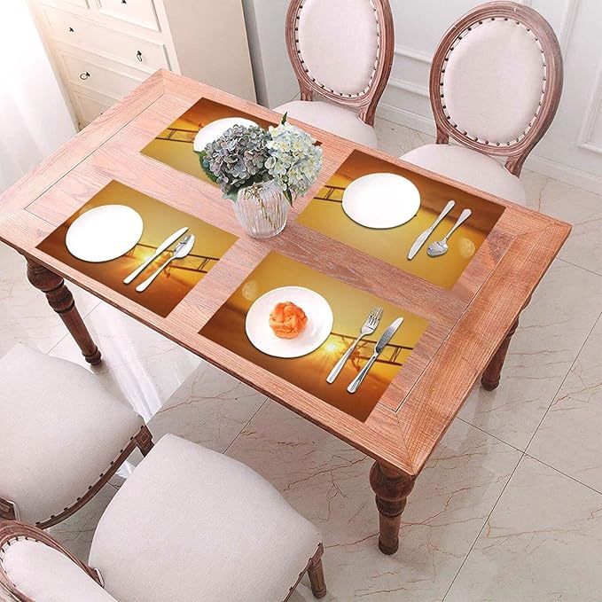 Linen Washable Dining Table Placements Mats