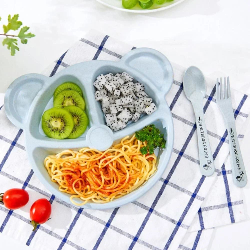 Reusable Children Meal Plate and Spoon