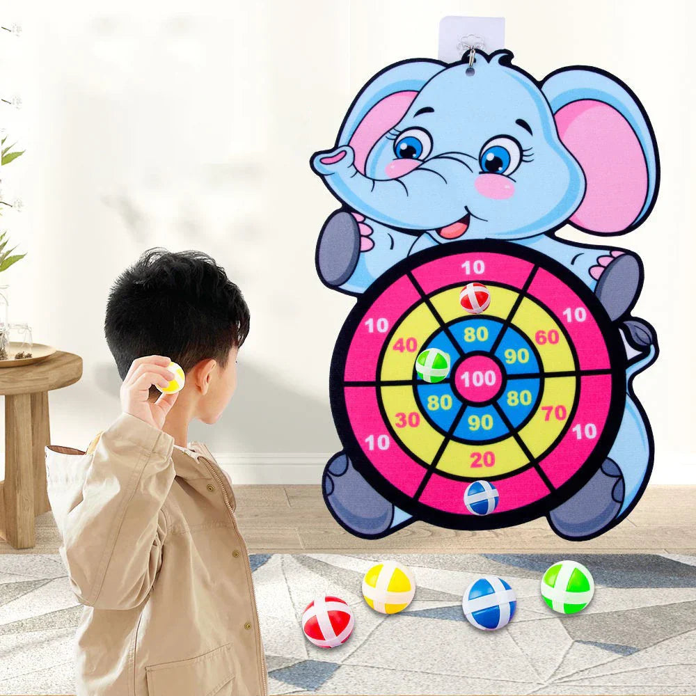 Ball Throwing Darts Game, Animal Shaped Wall Dart Ball Throwing, Indoor Play