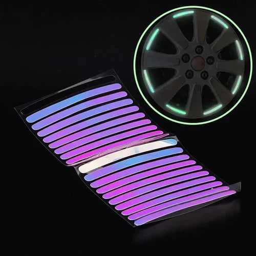 Car Tyre Reflective Stickers (20 Strips)