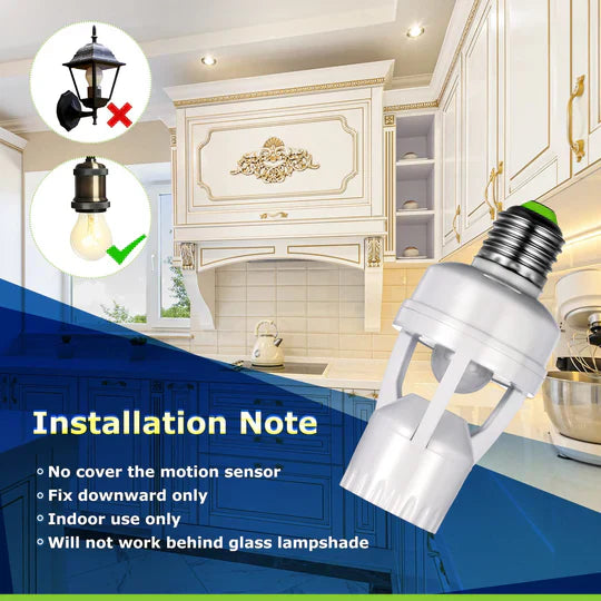 Motion Sensor Light Bulb Holder