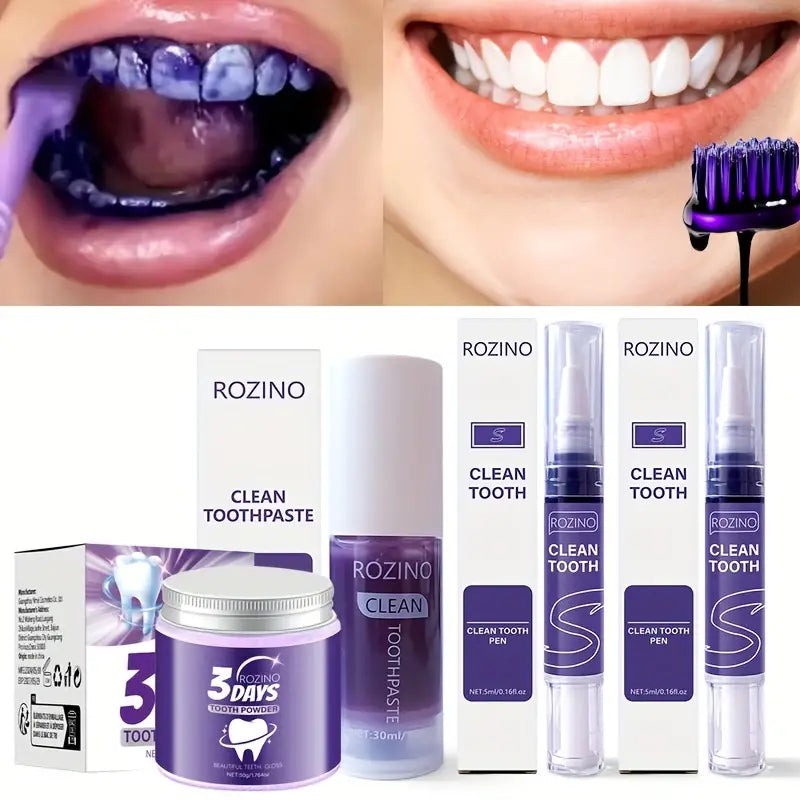 Dental Purple Toothpaste for Teeth Whitening