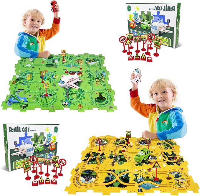 Puzzle Racer Kids Car Track Set