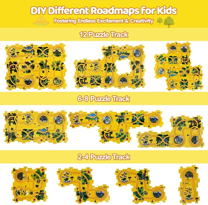 Puzzle Racer Kids Car Track Set