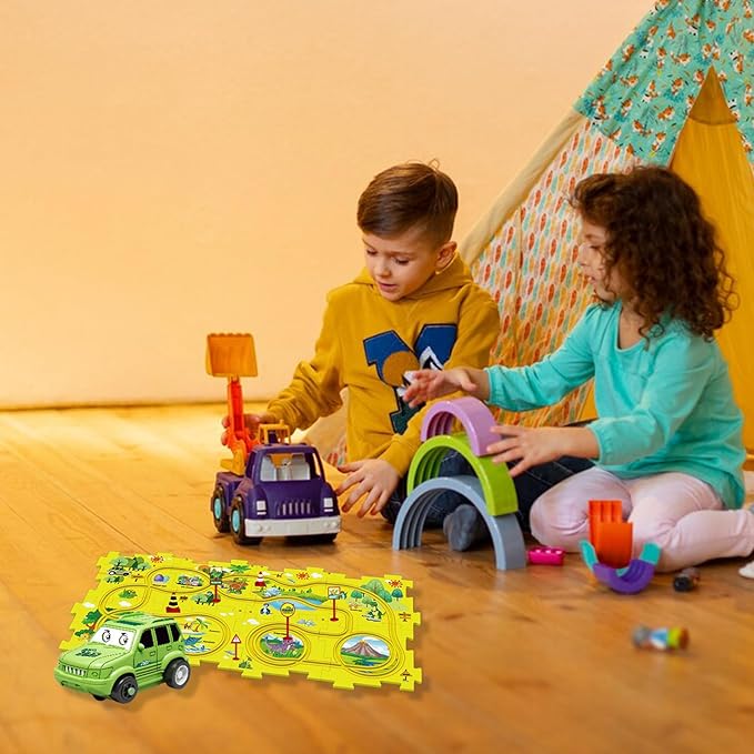 Puzzle Racer Kids Car Track Set