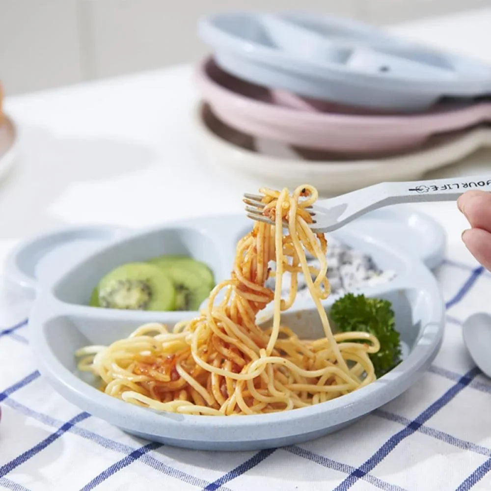 Reusable Children Meal Plate and Spoon